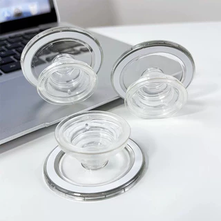 popsocket ตัวติดมือถือ Magnetic Griptok ขายึดถุงลมนิรภัยแม่เหล็กแบบยืดหดได้สำหรับโทรศัพท์แบบพับได้ เบาะลมใส ring holder