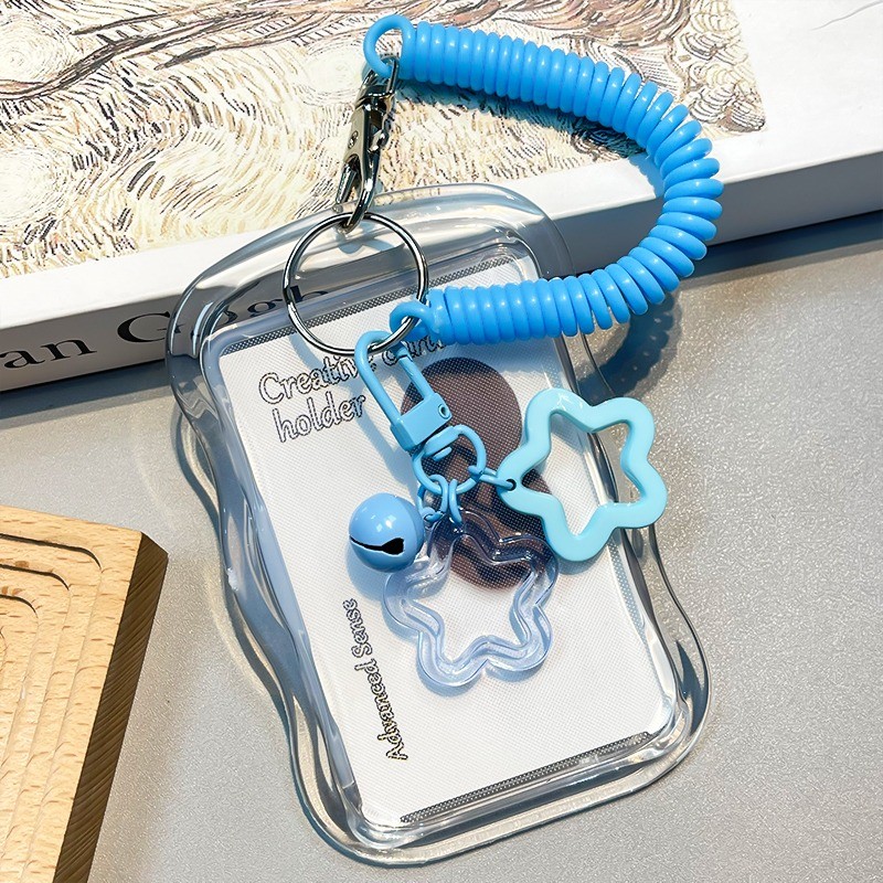 Kpop Photocard Holder Photo Display Holder with Star Keychain Idol Picture Protector Sleeves บัตรเคร