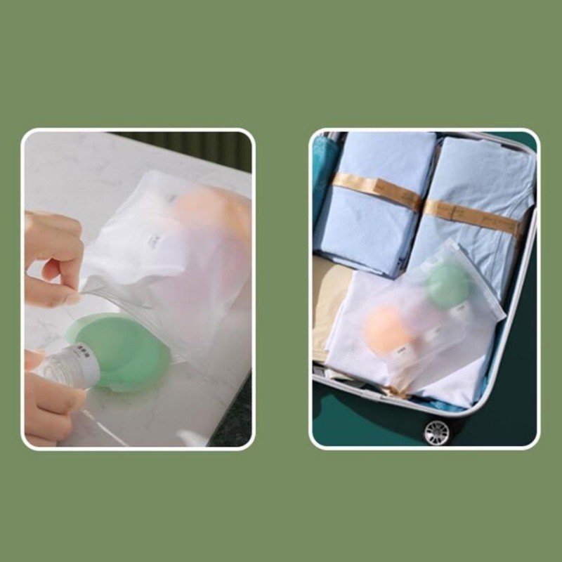 (จัดส่งในพื้นที่) ขวดจ่ายแบบกดซิลิโคนสําหรับเดินทาง 3 ชิ้นแบบพกพาทําความสะอาดดูแลการจัดเก็บขวดเปล่า ราคา ถูกที่สุด ดีลบีเคเค แกลเลอรีภาพที่ 7
