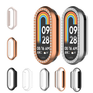 เคสสําหรับ Xiaomi Miband Mi Band 10 9 8 NFC เซรามิค Hard PC กรอบกันชนนาฬิกาฝาครอบกรณีป้องกันหน้าจอ