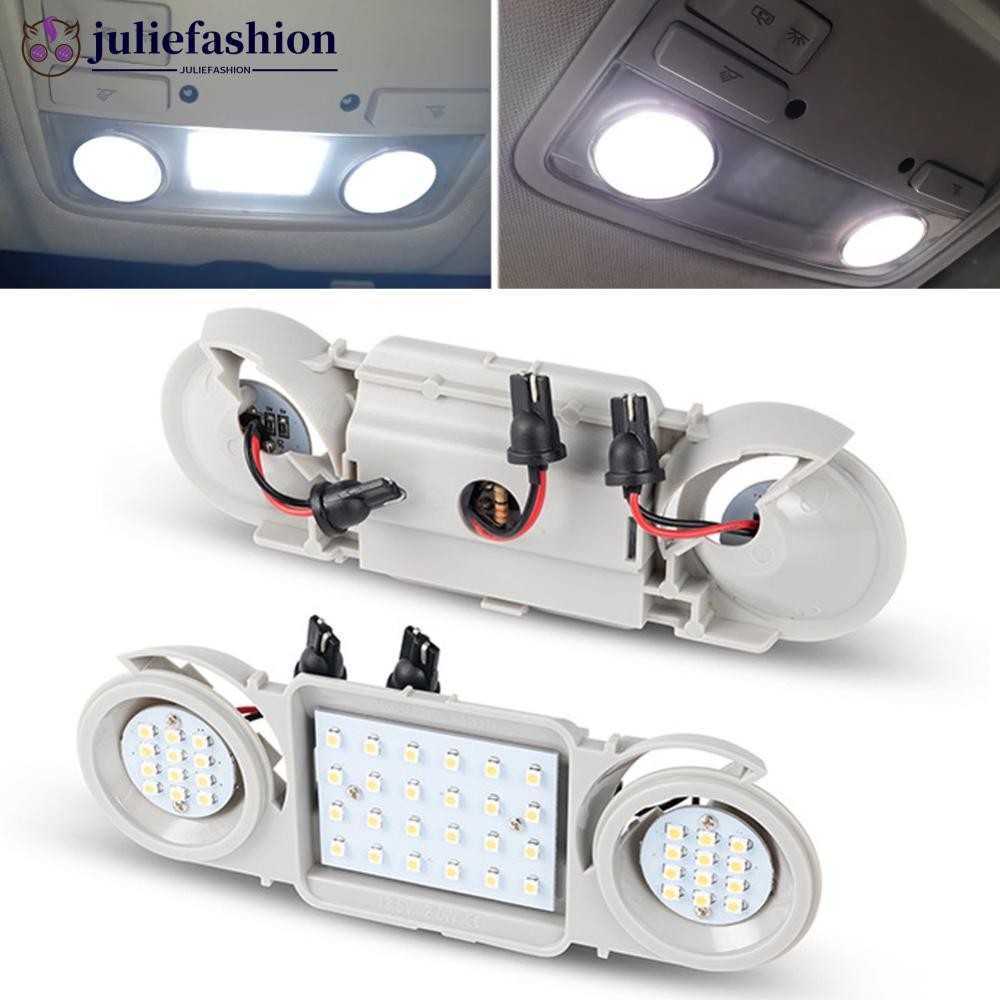 JULIEFASHION 12V ภายในรถโดมอ่านไฟ LED โคมไฟสําหรับ Volkswagen VW Passat B6 B5 B7 CC Golf 4 5 6 ที่นั