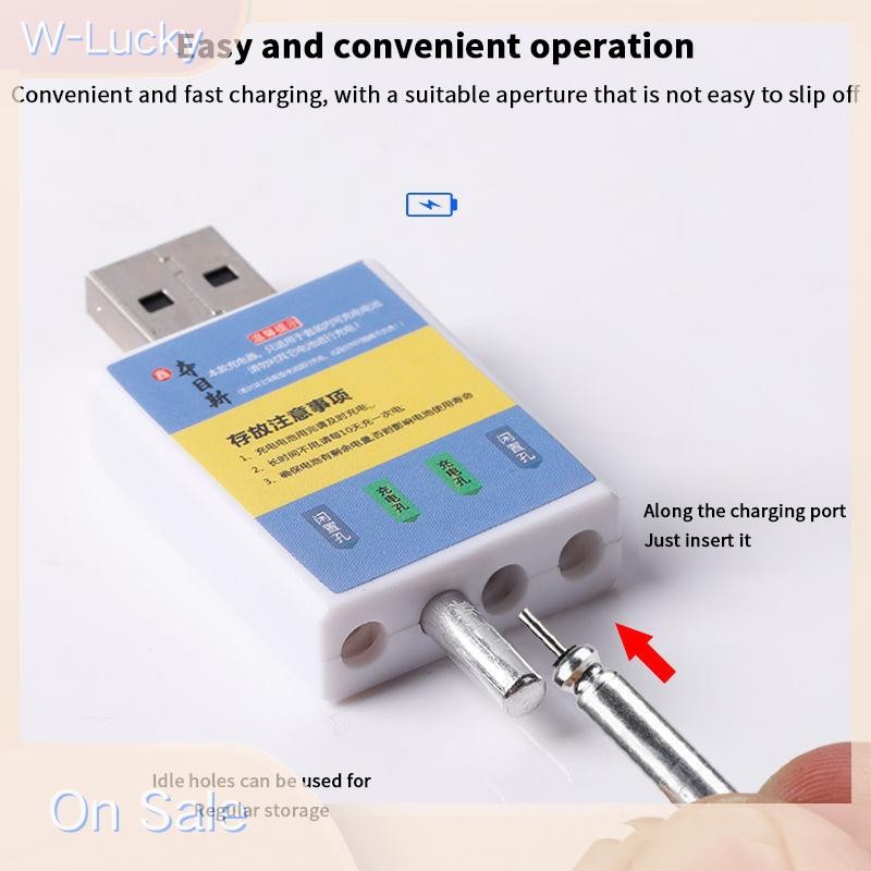 W-Lucky Float CR425 เครื่องชาร์จ USB อุปกรณ์ชาร์จชุดว่ายน้ําตกปลาตกปลาปลุกตัวบ่งชี้กัด