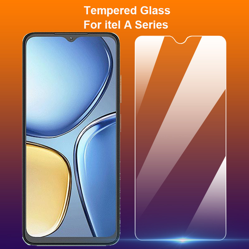 For itel A90 A80 A70 A50 A50C A60 A60s A48 A49 A57 A58 Pro Clear Tempered Glass 9H 2.5D Premium Scre
