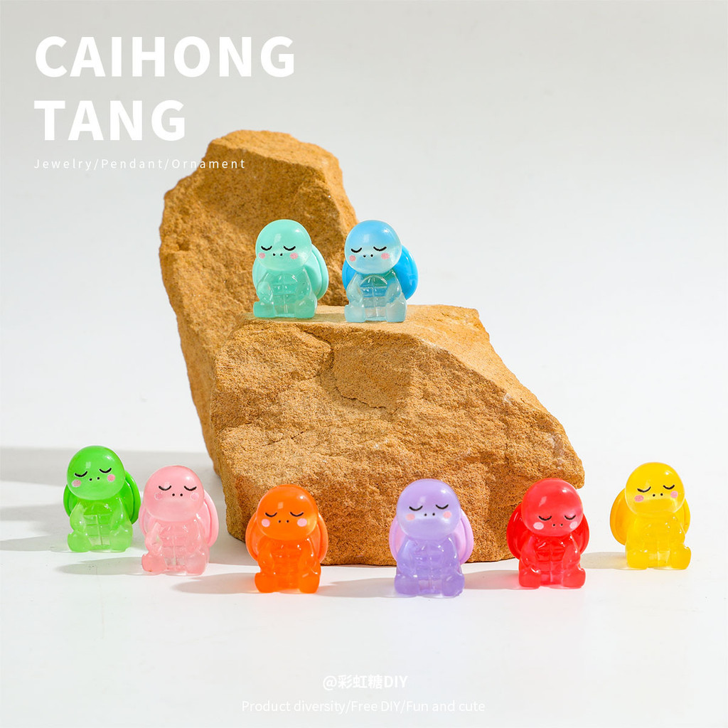 อุปกรณ์จำลองสัตว์น่ารัก มหามยันชายหาด การ์ตูนเต่า เครื่องประดับ handmake สำหรับขายส่ง