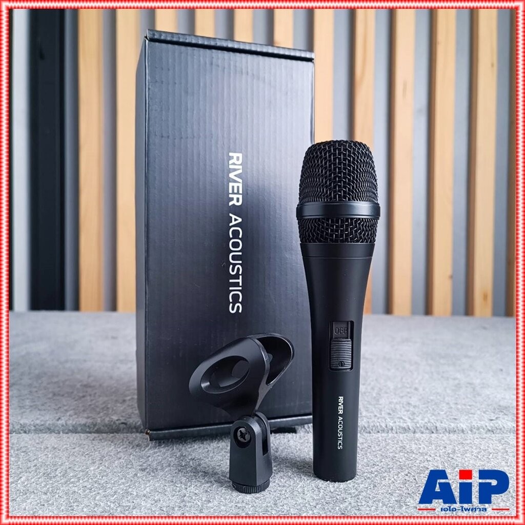 River Acoustics KM-1 ไมโครโฟน ร้องเพลง ปาร์ตี้ คาราโอเกะ / พูด เสียงคมชัด ราคาย่อมเยา KM1 KM 1 เอไอ-ไพศาล +++