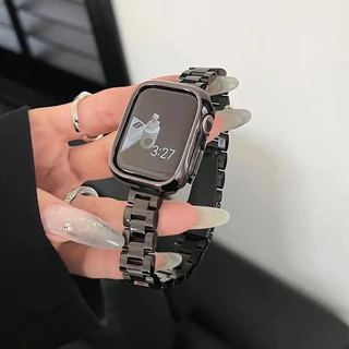 เคส + สายสแตนเลส สำหรับ Apple Watch Ultra 2 49mm/46mm/45mm/44mm/42mm/41mm/40mm/38mm สายโลหะ iWatch Series 11 10 9 8 7 6 SE 5 4 3