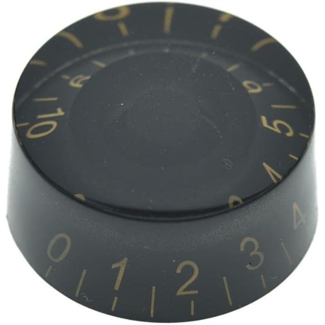 KAISH ชุด 4 สีดําพร้อม Gold Lettered LP กีตาร์ความเร็วลูกบิดกีตาร์ปุ่มควบคุมสําหรับ Les Paul SG NPD6