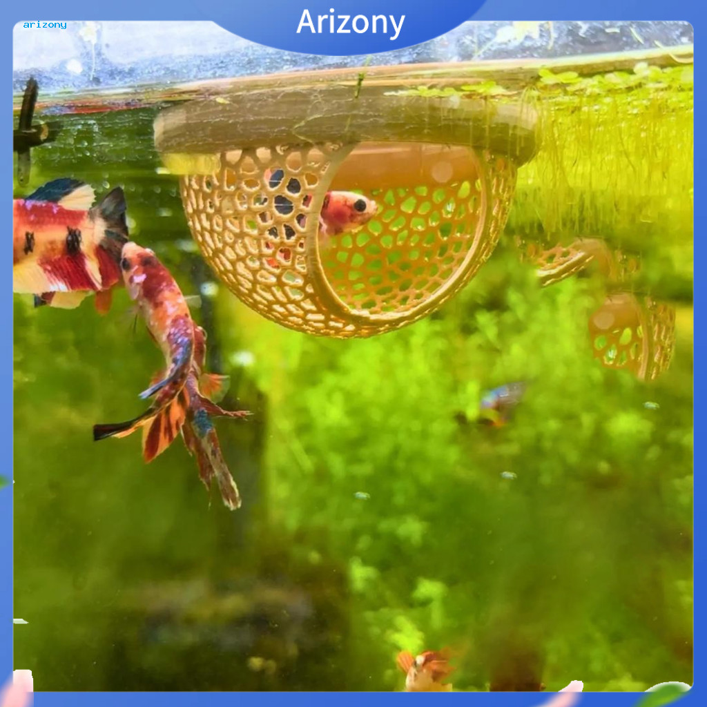 penstok Betta Fish Feeding Station Floating Shelter สําหรับ Betta Fish 3d พิมพ์ลอย Betta Cave Hammoc