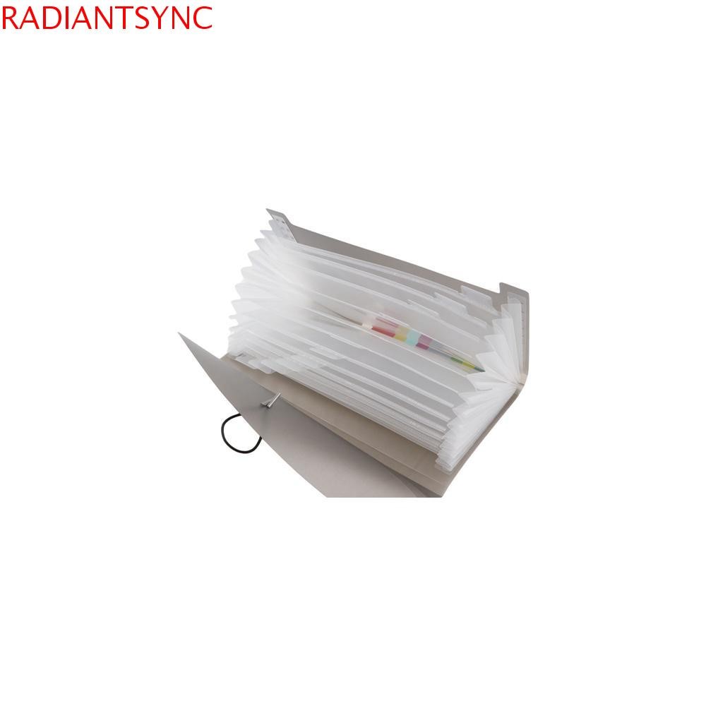 RADIANTSYNC ขยายแฟ้มกระเป๋ากระดาษโฟลเดอร์การ์ดคูปองธุรกิจ Tax Item ใบเสร็จรับเงินเอกสาร Organizer