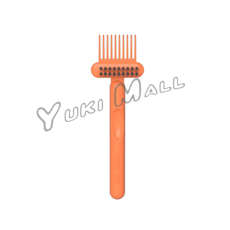 Yuki 1 ชิ้น  แปรงทำความสะอาดหวี เรียบง่าย สําหรับทําความสะอาดหวีของคุณ Comb cleaning brush - รูปที่ 7