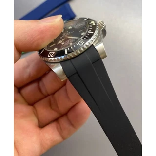 {ยางธรรมชาติ}สายนาฬิกาสําหรับ Rolex – เข้ากันได้กับ Daytona, Submariner, Explorer, GMT-Master (20mm, 21mm) – สายนาฬิกากันน้ําแบบสปอร์ตสําหรับผู้ชาย