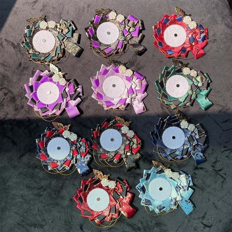 [คลังสินค้าพร้อม] SeWorld Gorgeous Color Block Butterfly Love Flower Badge Holder ราคาถูกบรรจุภัณฑ์ปวดตกแต่ง Valley Beauty Badge Holder (Ribbon Will Be Fine-Tuned) ของขวัญ