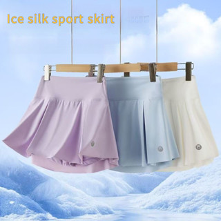 ชุดกีฬาสำหรับเด็กสาว ทำจากผ้าไหมน้ำแข็ง แห้งไว สบายตัว ประกอ…