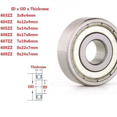 GUARANTEEED Ball Bearing 604zz 605zz 606zz 607zz 608zz 6000zz 6001 Zzz 626zz 627 Zzz 688zz 604 605 6