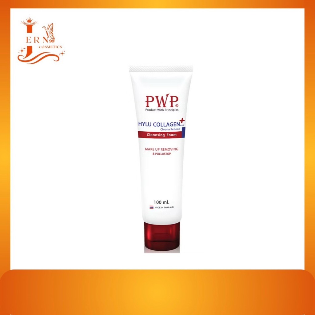 PWP HYLU COLLAGEN PLUS CHRONO REBOOT CLEANSING FOAM ขนาด100ml.