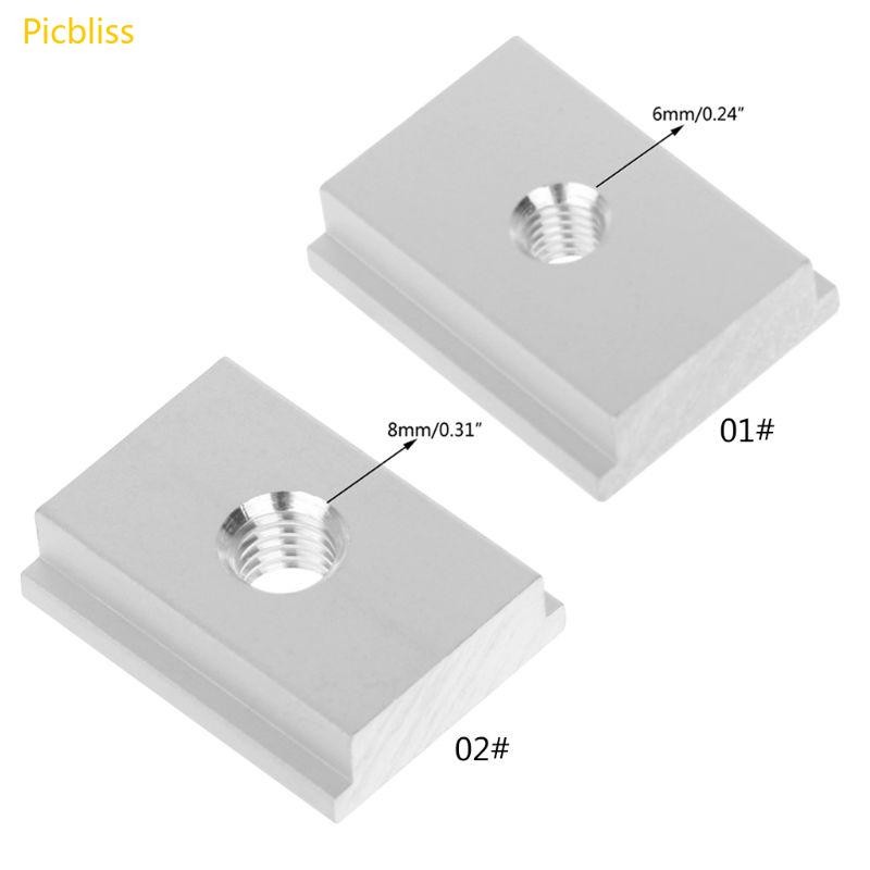 Picbliss M6 M8 T-slot T-Slider เลื่อน Nut สําหรับงานไม้เครื่องมือ Slot Fastener Jigs Pressi