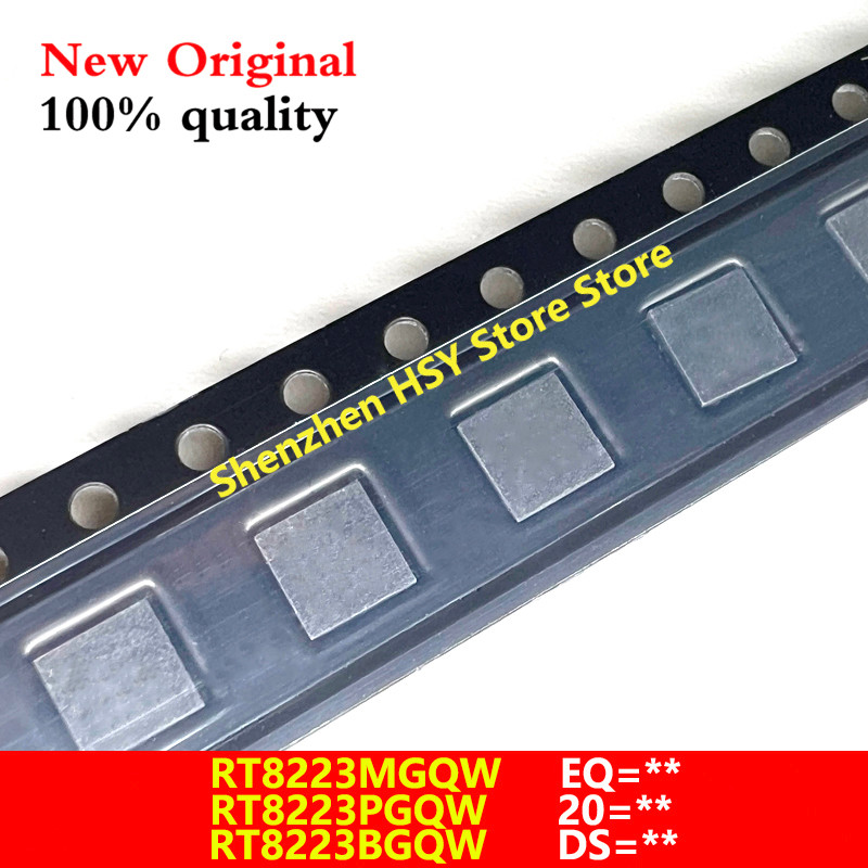 (5ชิ้น) 100% ใหม่ RT8223 RT8223MGQW RT8223M EQ=DE EQ=.. RT8223PGQW RT8223P 20=EL 20=.. RT8223BGQW RT
