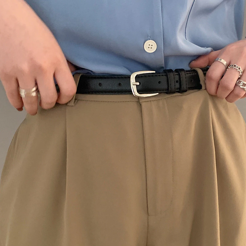 เข็มขัดหนัง PU สไตล์วินเทจ ปรับได้ เข้ากับทุกการแต่งกาย thumbnail 4