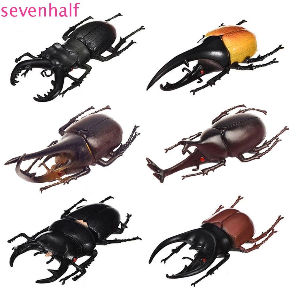 SEVENHALF จําลอง Beetle Trick Props แมลงของเล่นสัตว์คอลเลกชันปลอมด้วงเด็กวิทยาศาสตร์ของเล่นแมลงรุ่น