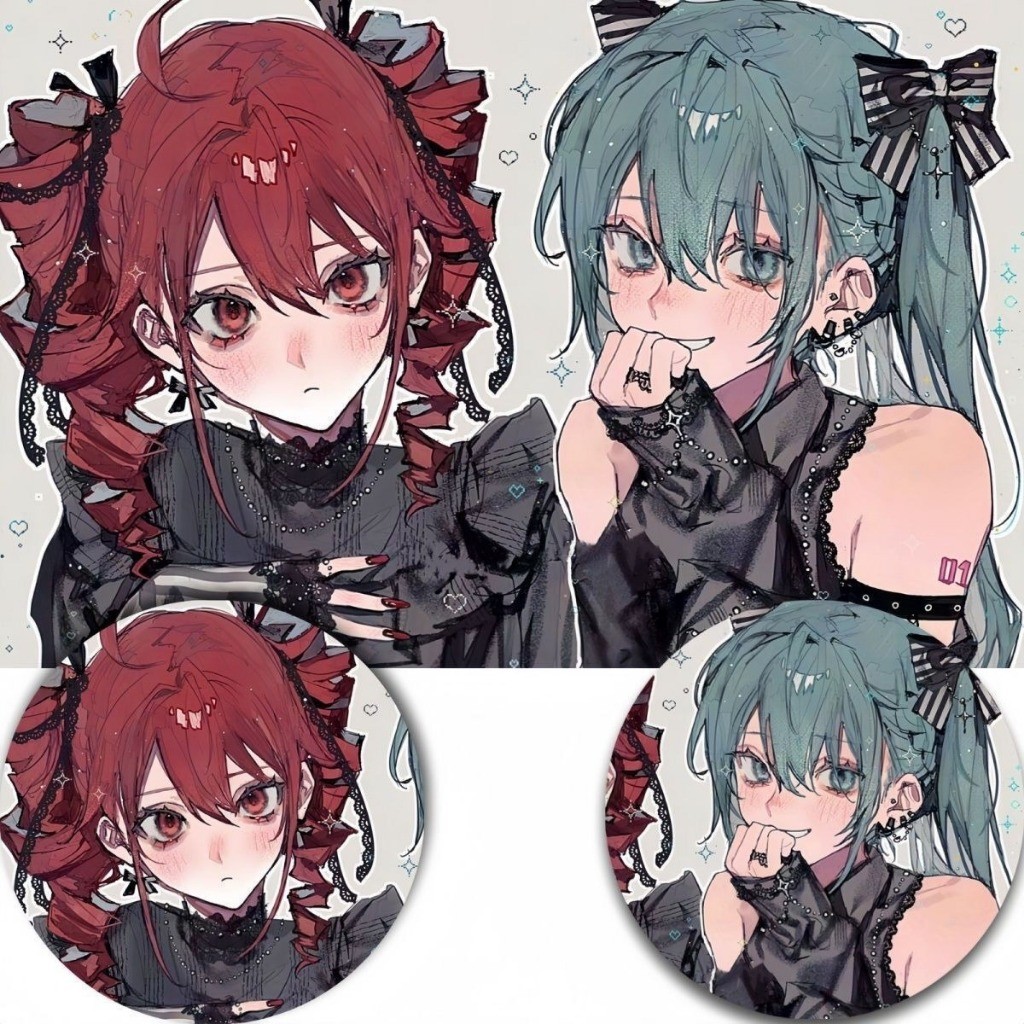 เข็มกลัด BADGE PIN นักร้องเสมือน Kasane Tato Miku สำหรับสะสมและของขวัญ