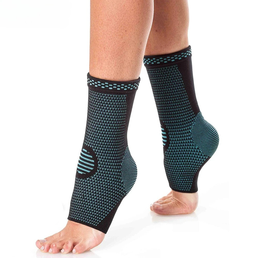 1 คู่ข้อเท้ารั้งการบีบอัดสนับสนุนแขนสําหรับการบาดเจ็บการกู้คืน,ปวดข้อและอื่นๆ,Achilles Tendon Suppor
