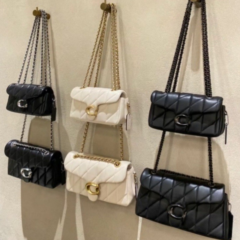 กระเป๋าควิลท์หนังแกะแบบโซ่ สำหรับถือหรือสะพาย