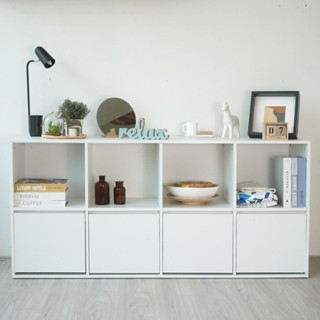 Looms ตู้เตี้ยบานเปิด รุ่น Haida สีขาว (160x40x75 ซม.)  แบรน…