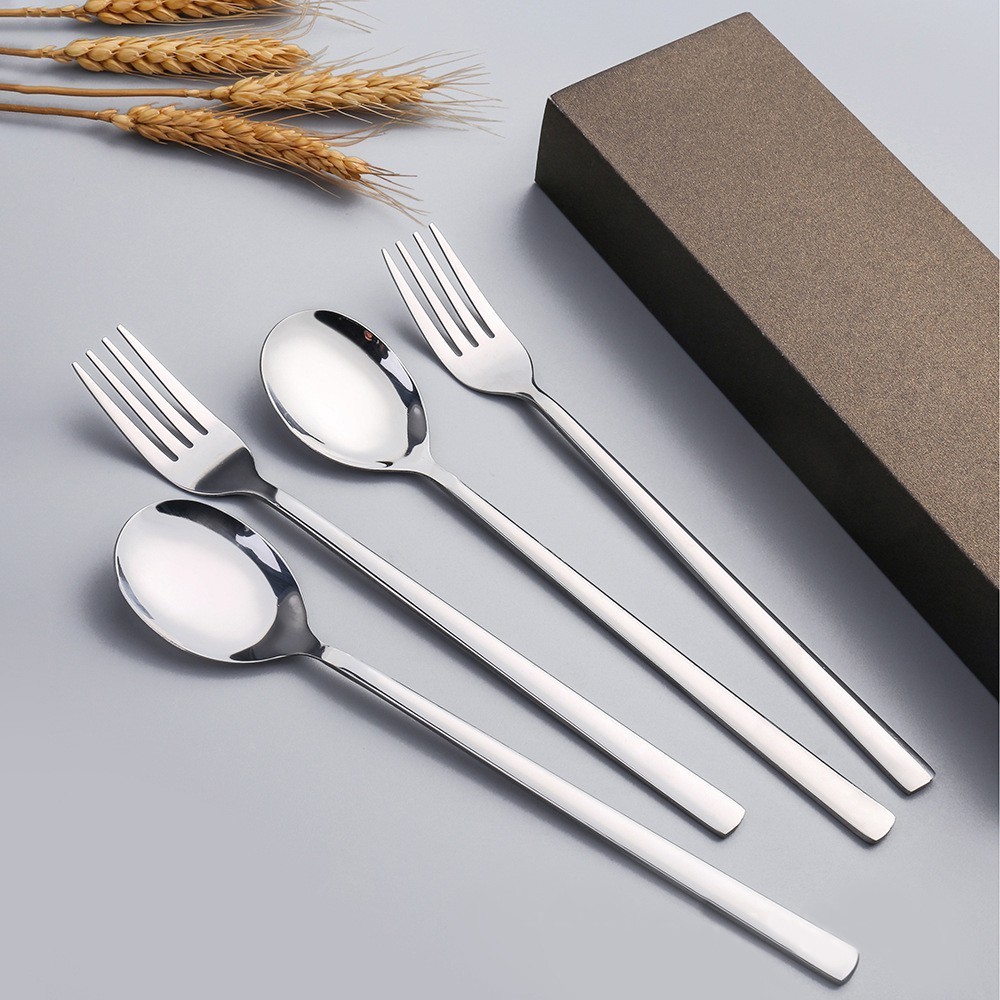 ช้อน&ส้อม ช้อน&ส้อมแสตนเลส เกาหลี ยาว Forks and Spoons น้ำหนักกำลังดี