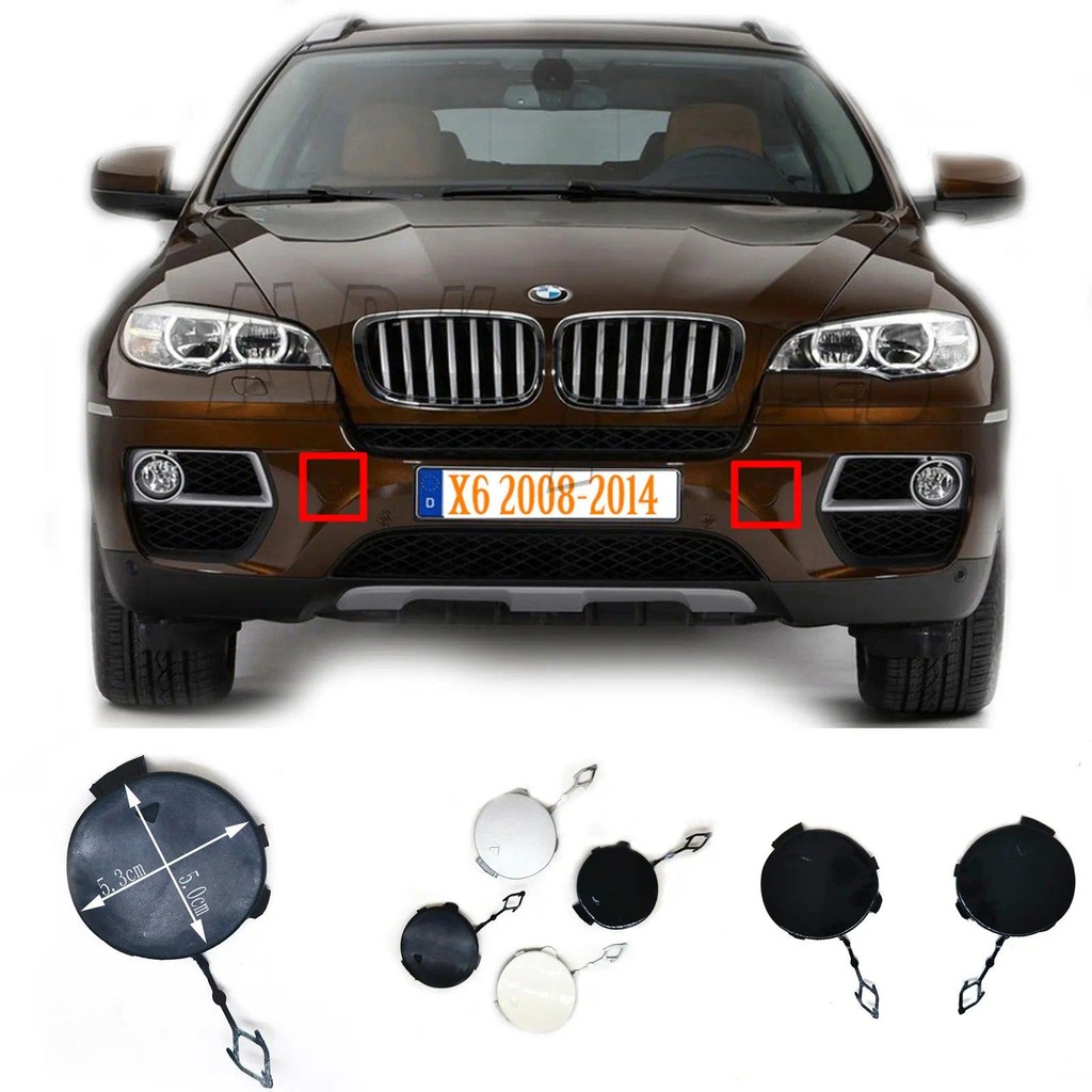 Fit 08-14 ซ้ายขวา BMW X6 E71 E72 30dX 35dX 35iX 40dX 40iX 50iX Hybrid ฝาครอบลากด้านหน้า