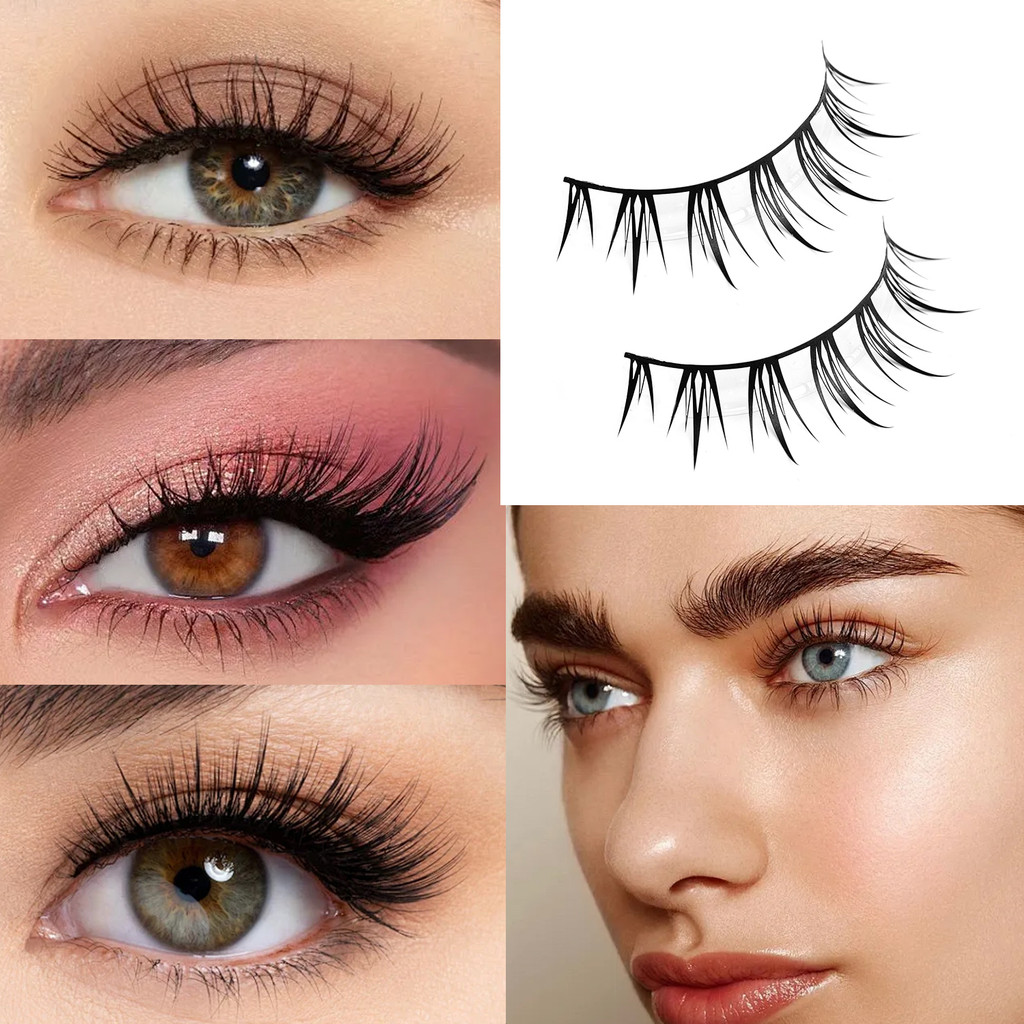 10 คู่ขนตาปลอมธรรมชาติยาวแสงบาง 0.04 มม.ขนตา Fox คู่ขนตา - รูปที่ 3