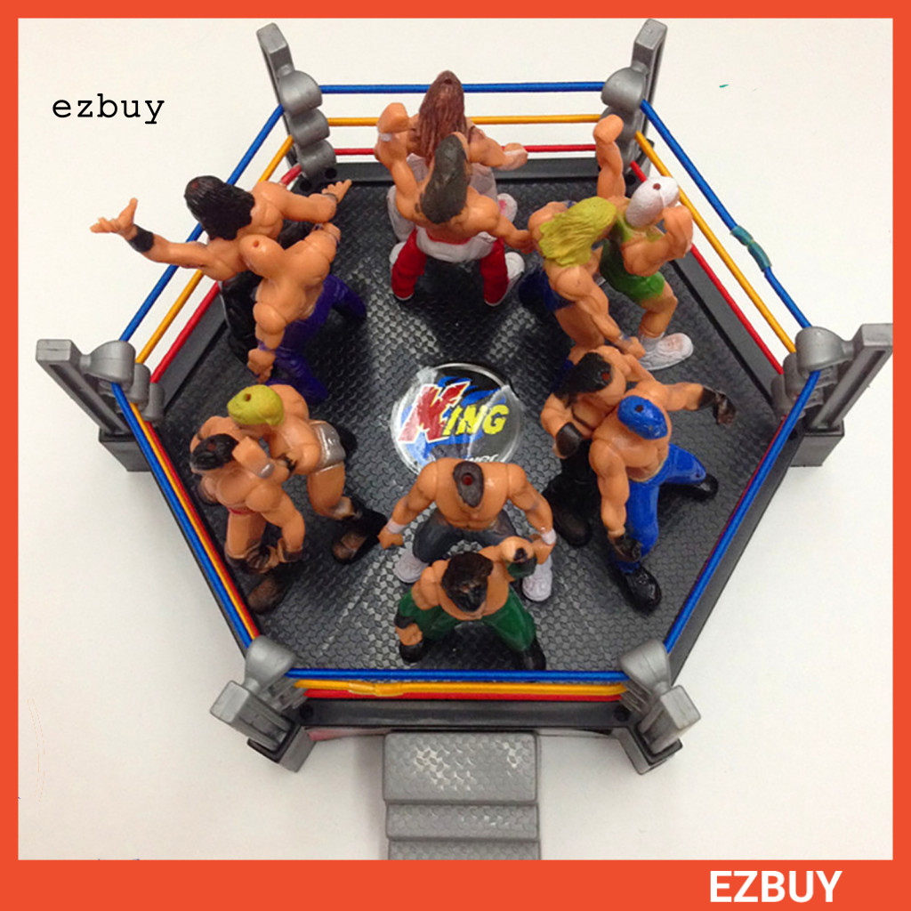 [EY] 1 ชุด Wrestling Playset สมจริง DIY Mini Wrestling Action Figure Play Set สําหรับเด็ก