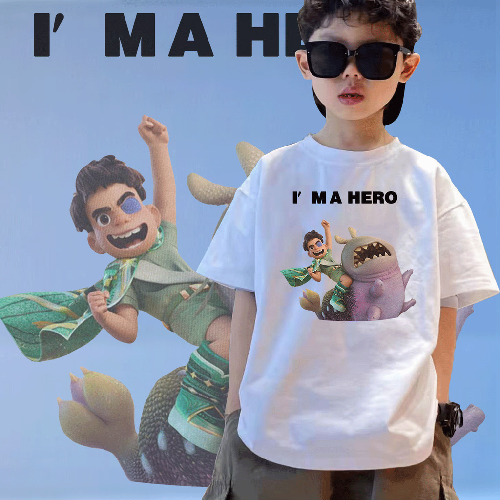 พร้อมส่ง เสื้อยืดเด็ก เอลิโอ Elio Disney and Pixar’s Children's T-shirt ของขวัญวัยรุ่น เสื้อยืดเด็ก 
