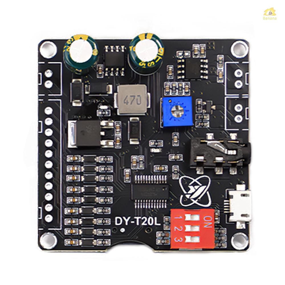 10W 20W MP3 Player โมดูลเสียง Playback Board 9CH One-for-One ควบคุมเครื่องเล่นเสียงโมดูลการ์ดหน่วยคว