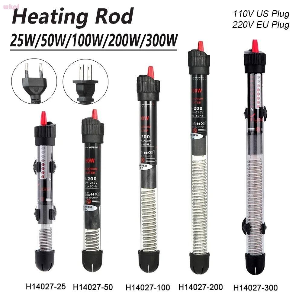 WKPFR893 1 ชิ้นเทอร์โมเครื่องทําความร้อน Rod,ปรับอุณหภูมิ 110 V/220 V Submersible Heater, EU/US ปลั๊