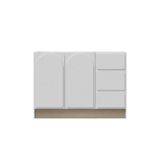 Koncept Furniture ตู้เตี้ย PLAY รุ่น NORDIS สีขาว (140X40X95 ซม.) แบรนด์ KONCEPT FURNITURE
