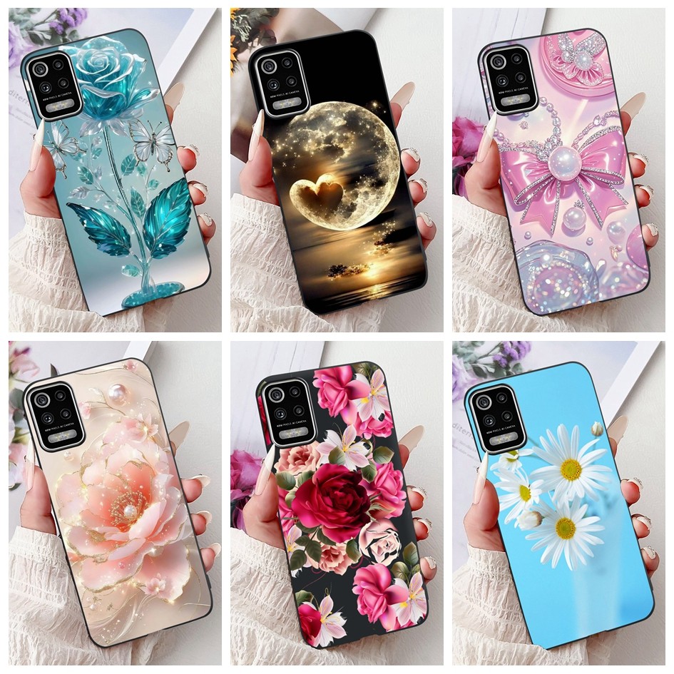 สําหรับ LG K62 K62 + 2020 กรณี MK525H LMK525 LM-K520BMW ฝาครอบดอกไม้ยอดนิยม Bowknot ปลอกซิลิโคนอ่อนน