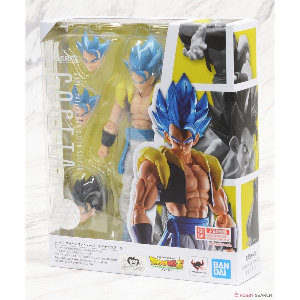 รับประกันของแท้-Bandai SHF Dragon Ball Super Theatrical Edition Son Goku Vegeta Fit Saiyan God Goget