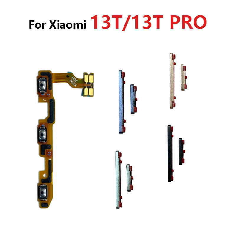 สําหรับ Xiaomi 13T/13T PRO ON OFF สวิทช์ระดับเสียงปุ่มด้านข้าง Flex Cable อะไหล่ทดแทน