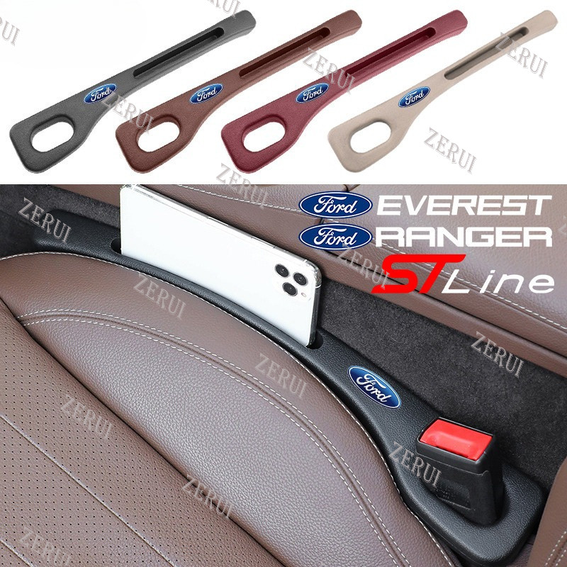 ZR สําหรับ 1 / 2pcs Ford Car Seat Filler Sideline Stitch Plug Bar Leak Proof Fill Car Seat Gap Filler สําหรับ Ford Ranger Raptor Everest Fiesta Focus Mustang