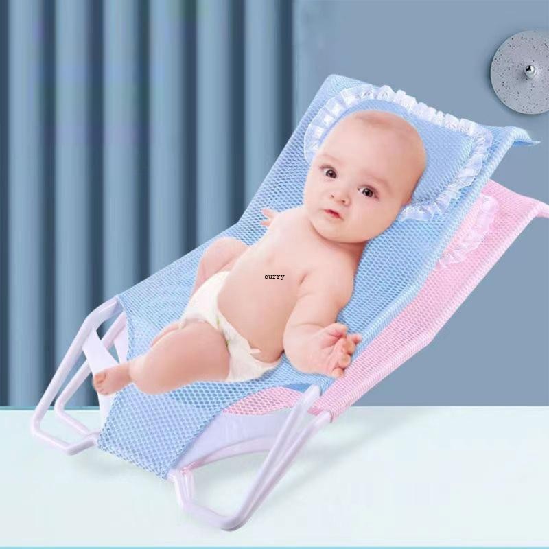 CUY Baby Bath Support Net Baby Safety Bath Pad สบายตาข่ายอาบน้ําอ่างอาบน้ําสําหรับเด็กวัยหัดเดิน 0-6