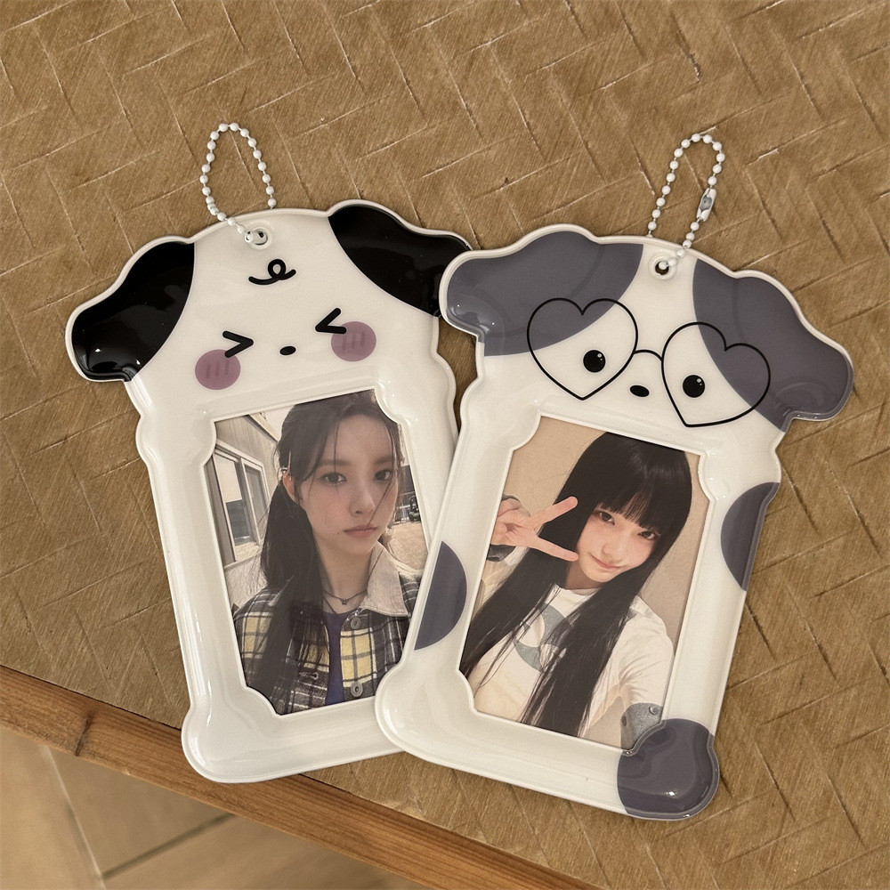 ลูกสุนัขน่ารัก 10 ซม. Photocard ที่ใส่บัตรรูปทรงพิเศษโพลารอยด์ Aidou Photocard Campus Card Storage Display จี้