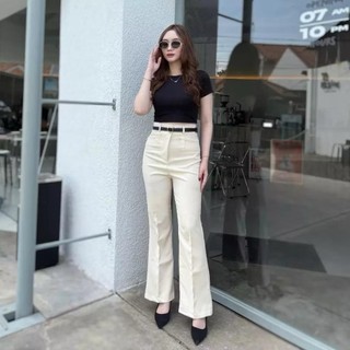 Kylie Cutbray Highwaist Pants – Celana Flare Cutbray Wanita Kerja Premium Anti Kusut