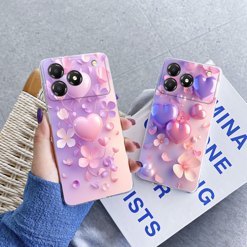 สําหรับ ZTE Nubia A76 A36 กรณีล้างเคสโทรศัพท์สําหรับ ZTE Nubia A36 A56 โปร่งใสซิลิโคนนุ่มกันกระแทกรู