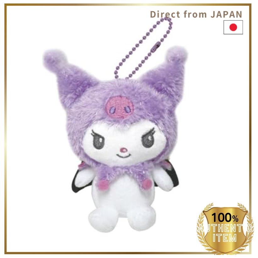 Keik Company My Melody Kuromi (Angel Series) Ball Chain Mascot Kuromi Purple MK-BM-KUP H11×W12.7×D7.