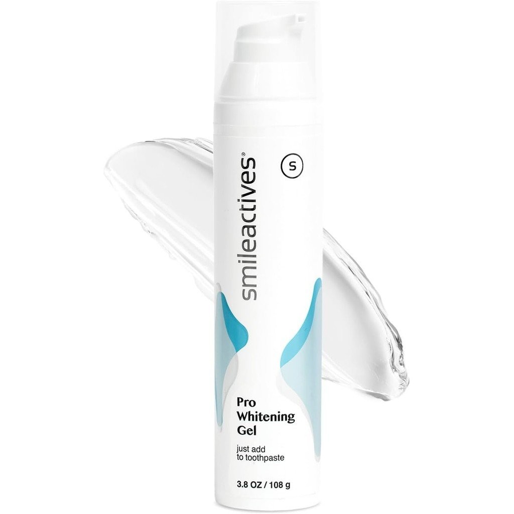 Smileactives Teeth Whitening Gel for Toothpaste with Clinical-Grade Hydrogen Peroxide, Tooth Stain R