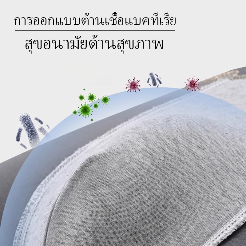 【แพ็ค 5ตัว】กางเกงในบ็อกเซอร์ กางเกงในผู้ชายขาสั้น เนื้อผ้านิ่ม สวมใส่สบาย ระบายอากาศได้ดี Boxer Size L-4XL - รูปที่ 4