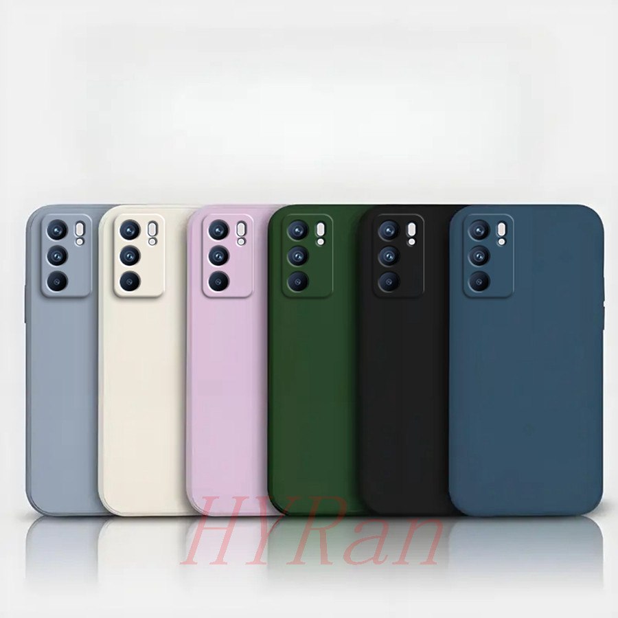 OPPO Reno6 5G เคสโทรศัพท์ซิลิโคนสีทึบ YT
