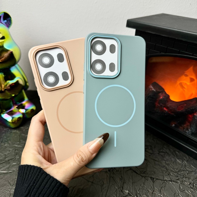 สําหรับ VIVO V60 X200 FE แม่เหล็กชาร์จไร้สายสําหรับ VIVO X200FE Matte Hard PC กันกระแทกฝาครอบกันชน