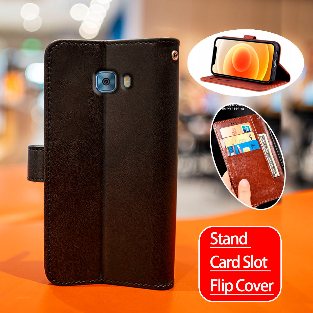Samsung Galaxy C5 Pro C7 Pro SM-C5000 C5010 C5018 C7010 C701F กระเป๋าสตางค์หนัง Kickstand Case ผู้ถื