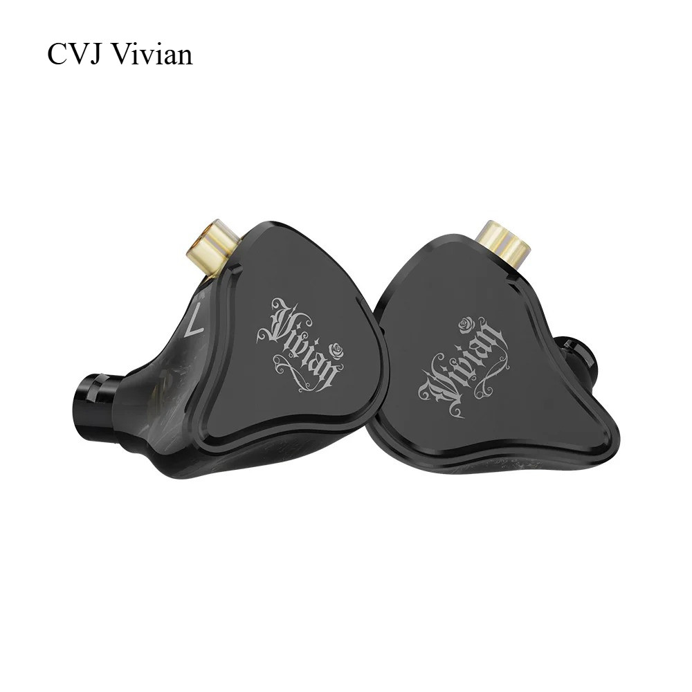 CVJ Vivian 10 มม.แบบไดนามิกหูฟังชนิดใส่ในหูเหมาะสําหรับเกม 0.78 มม.2Pin สายที่ถอดออกได้ HiFi คุณภาพเ